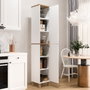 Hanah Home Nord - ND12-SW Armario Multiusos Blanco y Roble